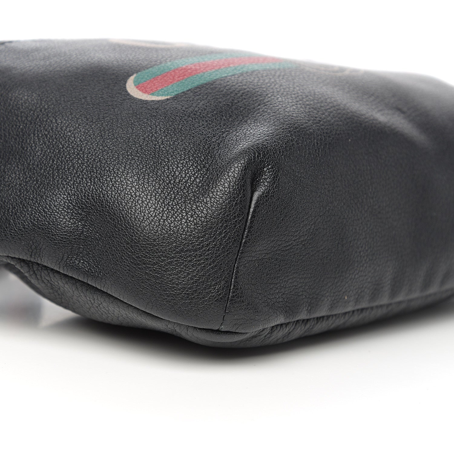 Gucci Grained Calfskin Logo Belt Bag Black 8 of 10