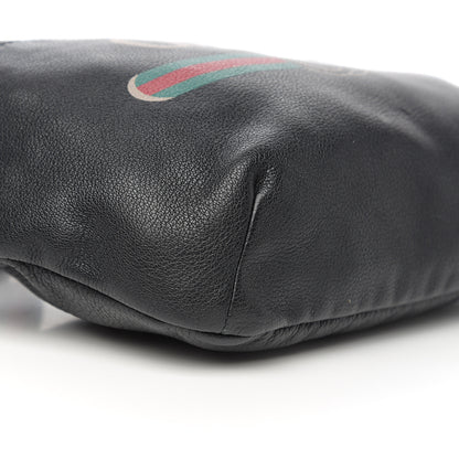 Gucci Grained Calfskin Logo Belt Bag Black 8 of 10