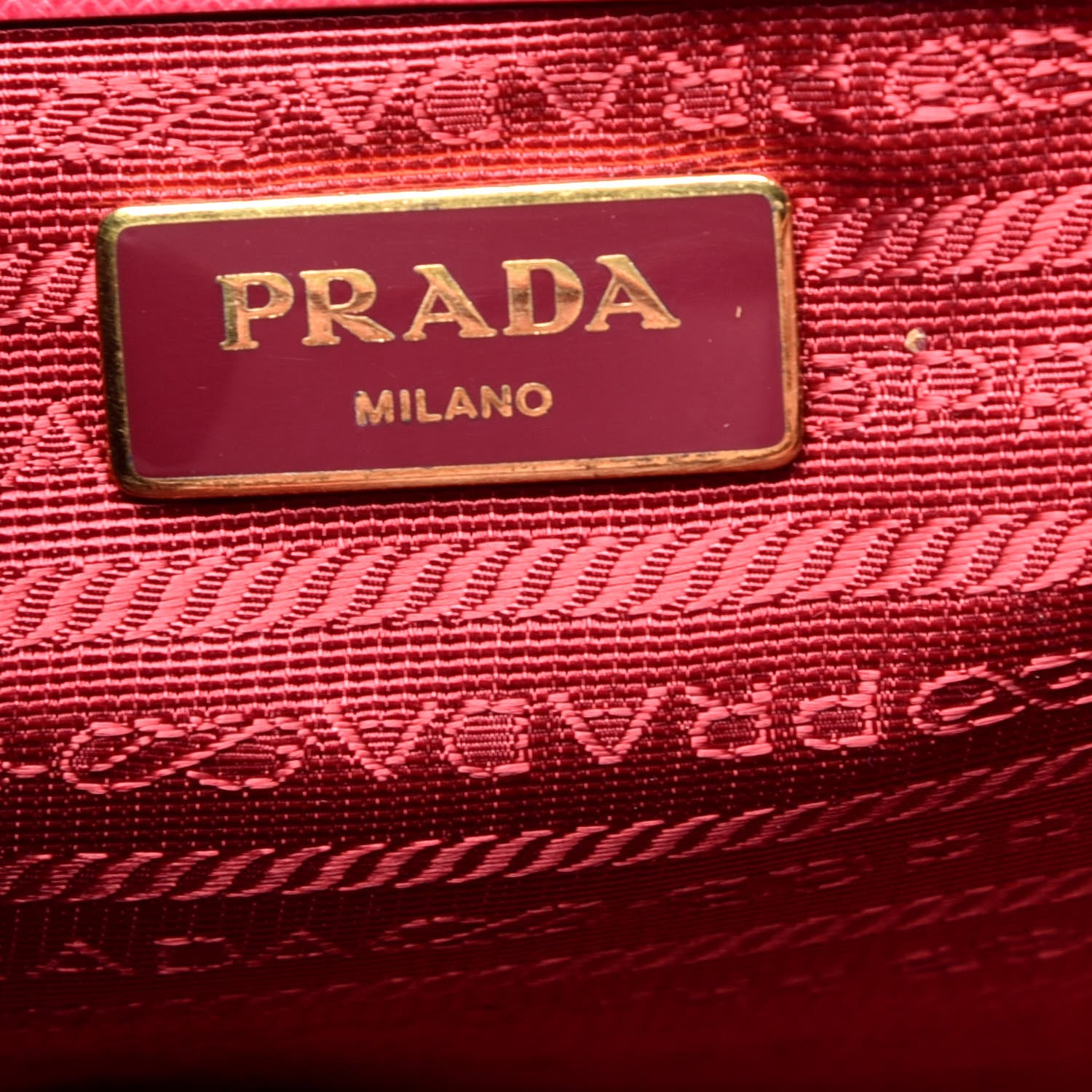 Prada Saffiano Small Galleria Double Zip Tote Fuxia 7 of 12