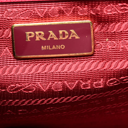 Prada Saffiano Small Galleria Double Zip Tote Fuxia 7 of 12
