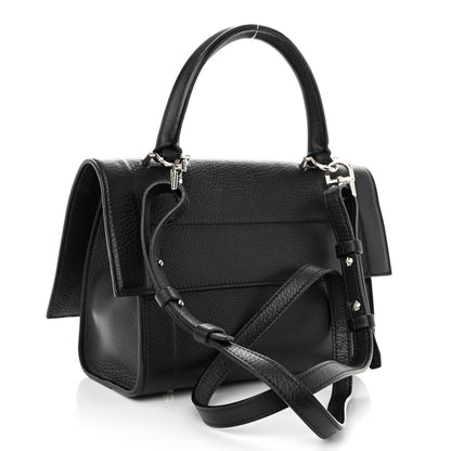 Givenchy Grained Calfskin Mini Shark Lock Satchel Black 3 of 9