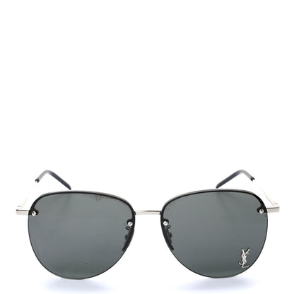 Saint Laurent Metal Aviator 61mm SL 328 Sunglasses Black 2 of 10