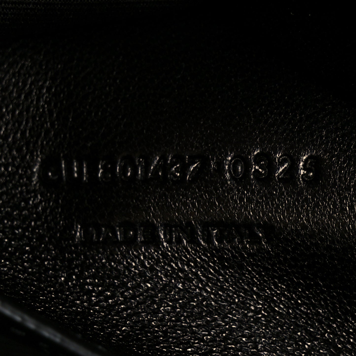 Lambskin Chevron Quilted Small Loulou Black