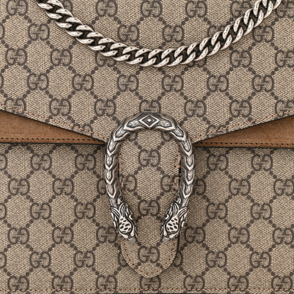 Gucci GG Supreme Monogram Medium Dionysus Shoulder Bag Taupe 8 of 10