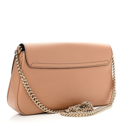 Gucci Pebbled Calfskin Medium Soho Flap Crossbody Camelia 3 of 10