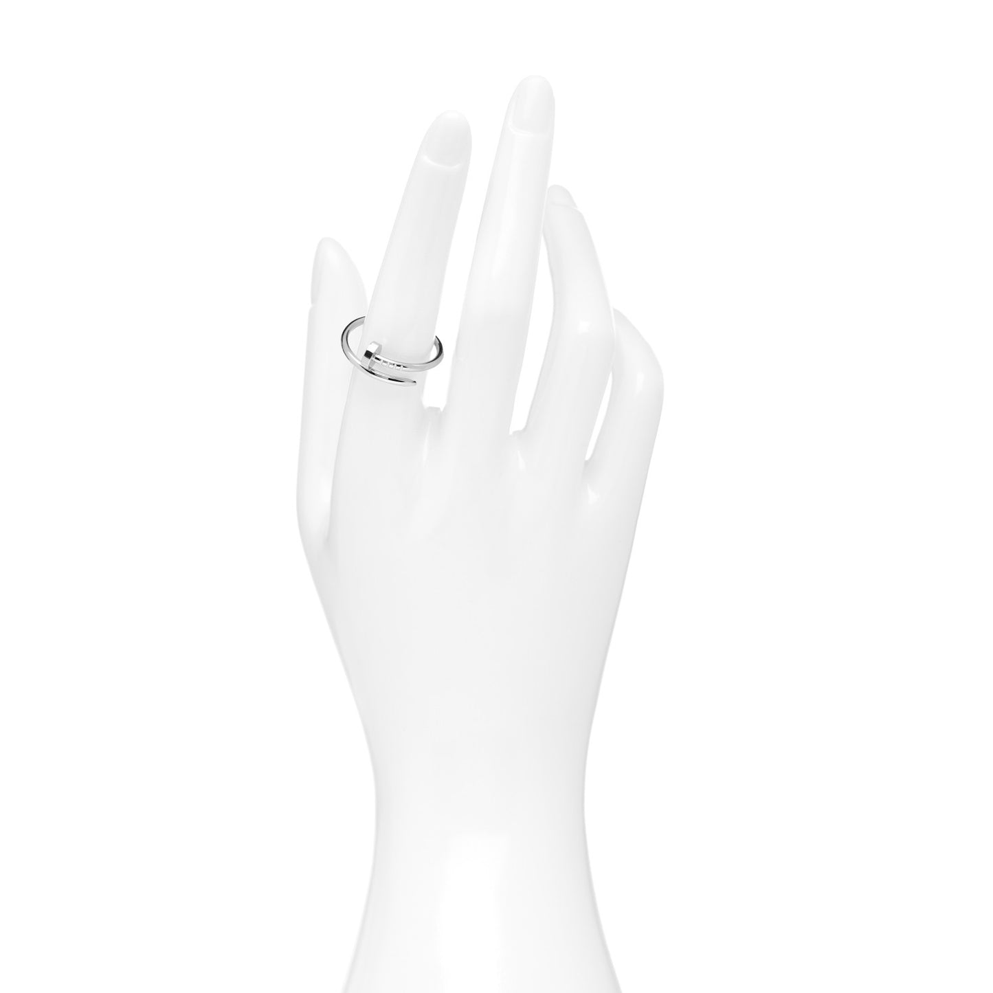 18K White Gold Small Juste Un Clou Ring 57 8