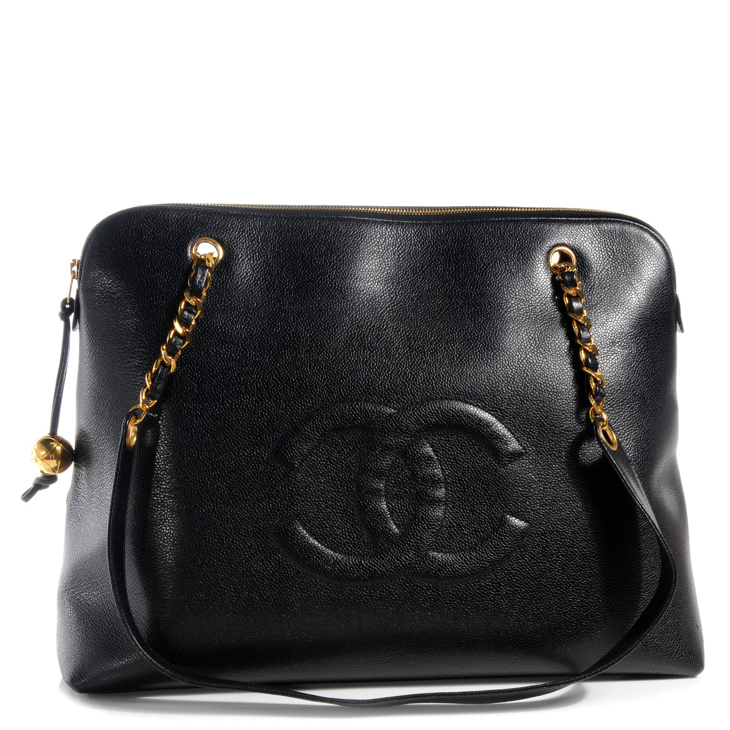 Caviar CC Shoulder Bag Black