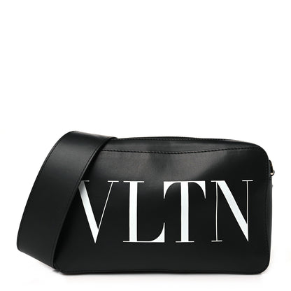 Valentino Garavani Calfskin VLTN Print Crossbody Bag Black 1 of 9