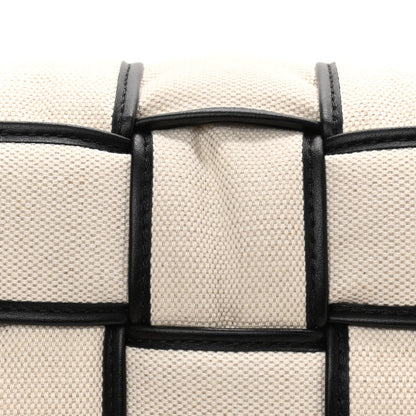 Bottega Veneta Denim Maxi Intrecciato Padded Cassette Crossbody Bag Natural Black 13 of 13