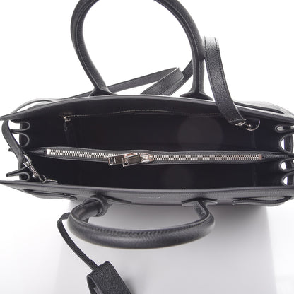 Saint Laurent Grained Calfskin Small Sac De Jour Black 5 of 11