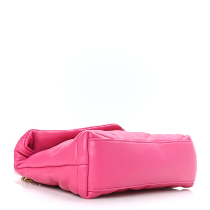 Saint Laurent Lambskin Quilted Toy Loulou Puffer Monogram Chain Satchel Bubblegum 4 of 8