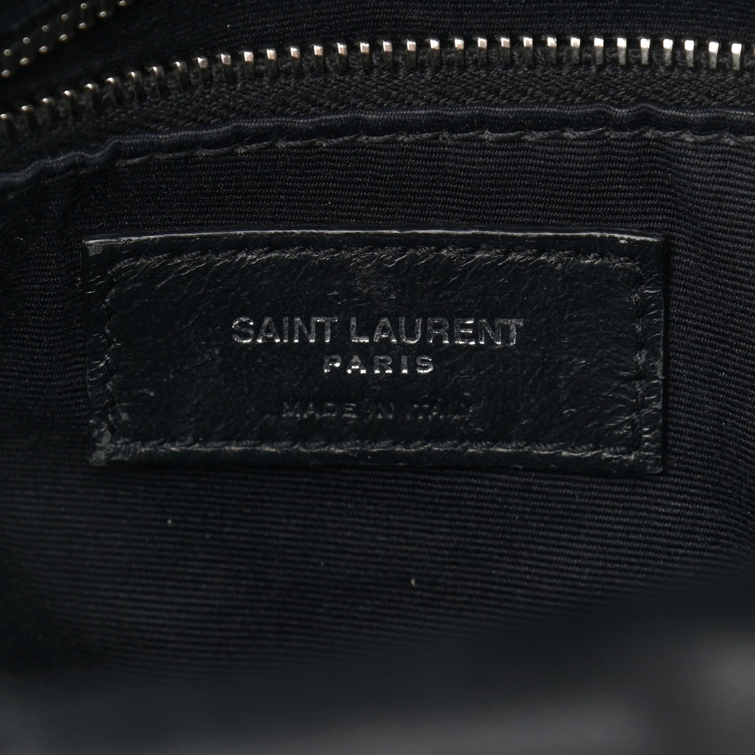 Saint Laurent Lambskin Quilted Small Loulou Puffer Monogram Chain Satchel Black 6 of 9