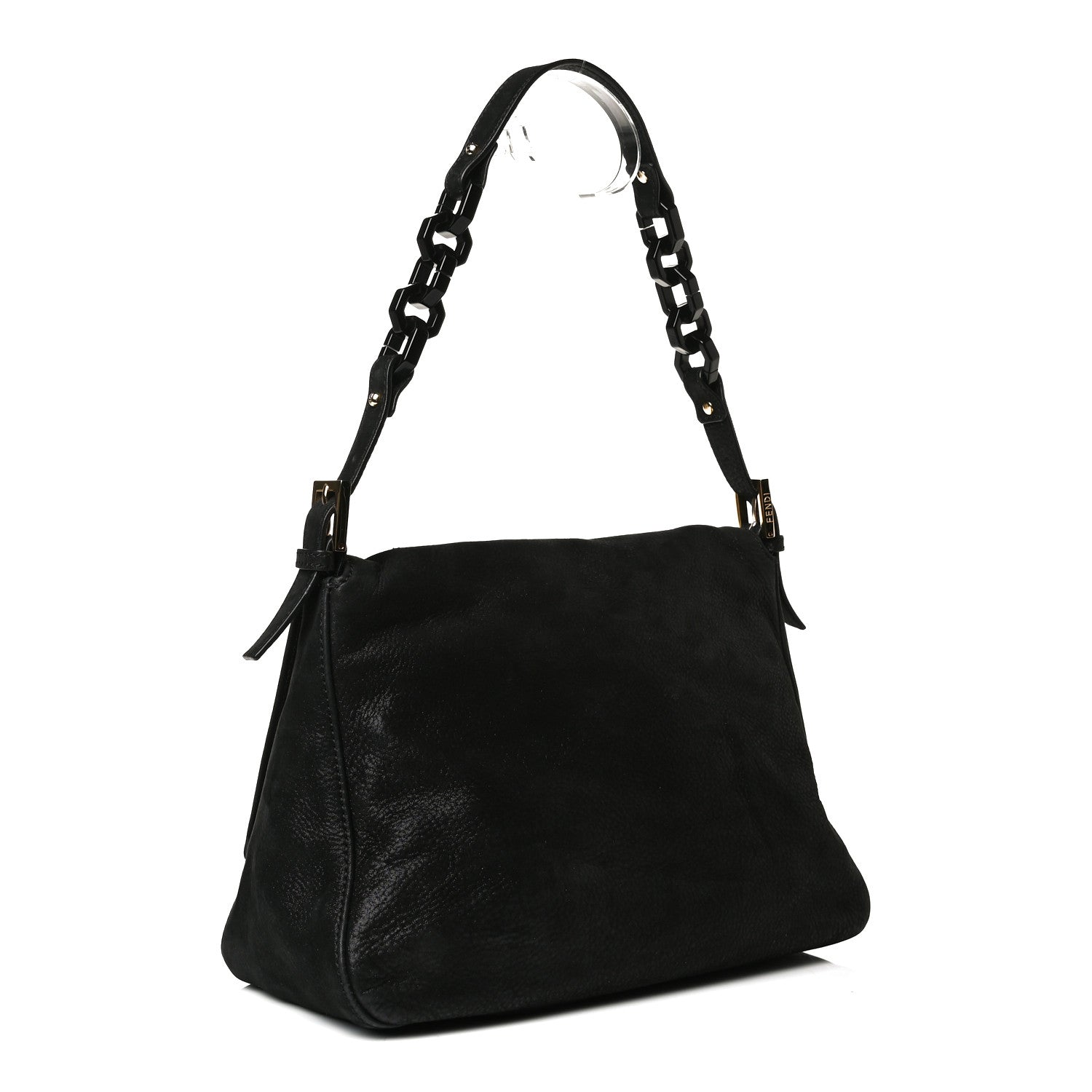 Fendi Vitello Savana Forever Mama Baguette Black 3 of 18