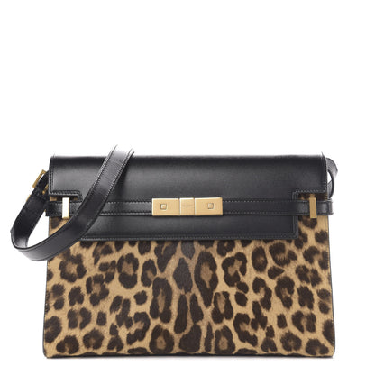 Saint Laurent Calf hair Calfskin Manhattan Baguette Black 2 of 18