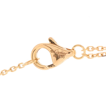 Cartier 18K Pink Yellow White Gold Trinity Double Chain Pendant Necklace 5 of 5