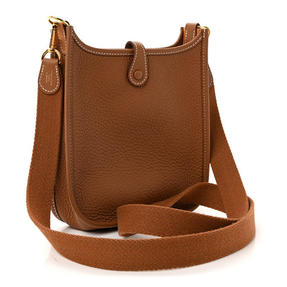 Hermes Taurillon Clemence Evelyne TPM Gold 3 of 11