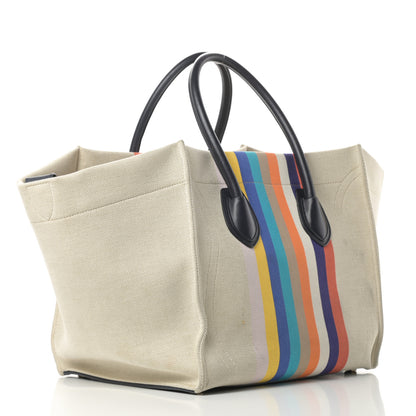 Celine Cotton Canvas Medium Phantom Luggage Multicolor 3 of 16