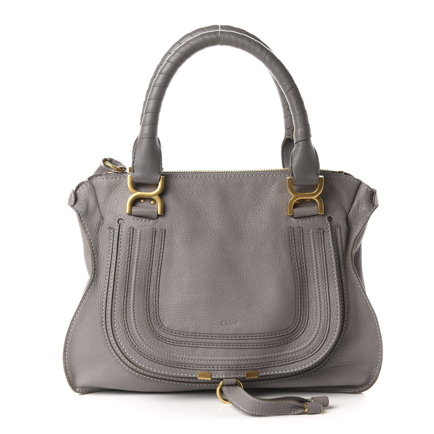 Chloe Calfskin Medium Marcie Satchel Cashmere Grey 1 of 10