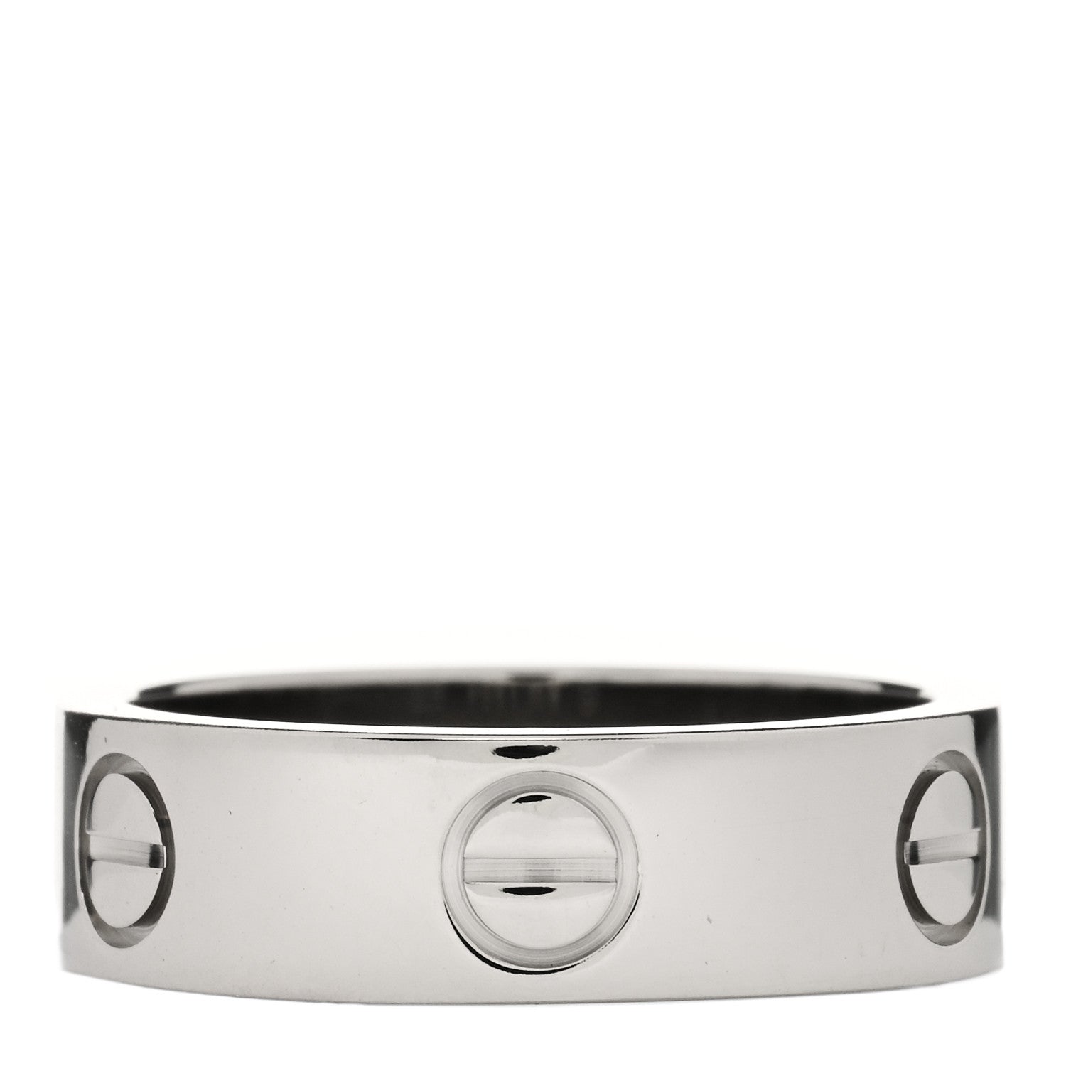 Cartier 18K White Gold 5.5mm LOVE Ring 52 6 3 of 4