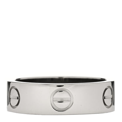 Cartier 18K White Gold 5.5mm LOVE Ring 52 6 3 of 4