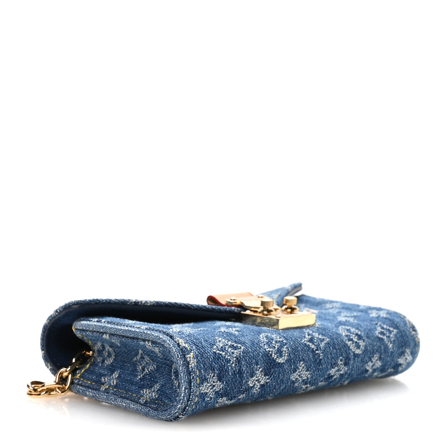 Louis Vuitton Denim Monogram Pouch Metis Belt Blue 4 of 10