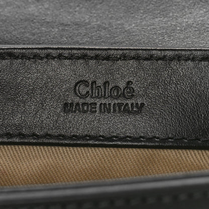 Chloe Shiny Calfskin Suede Mini C Double Carry Black 6 of 8