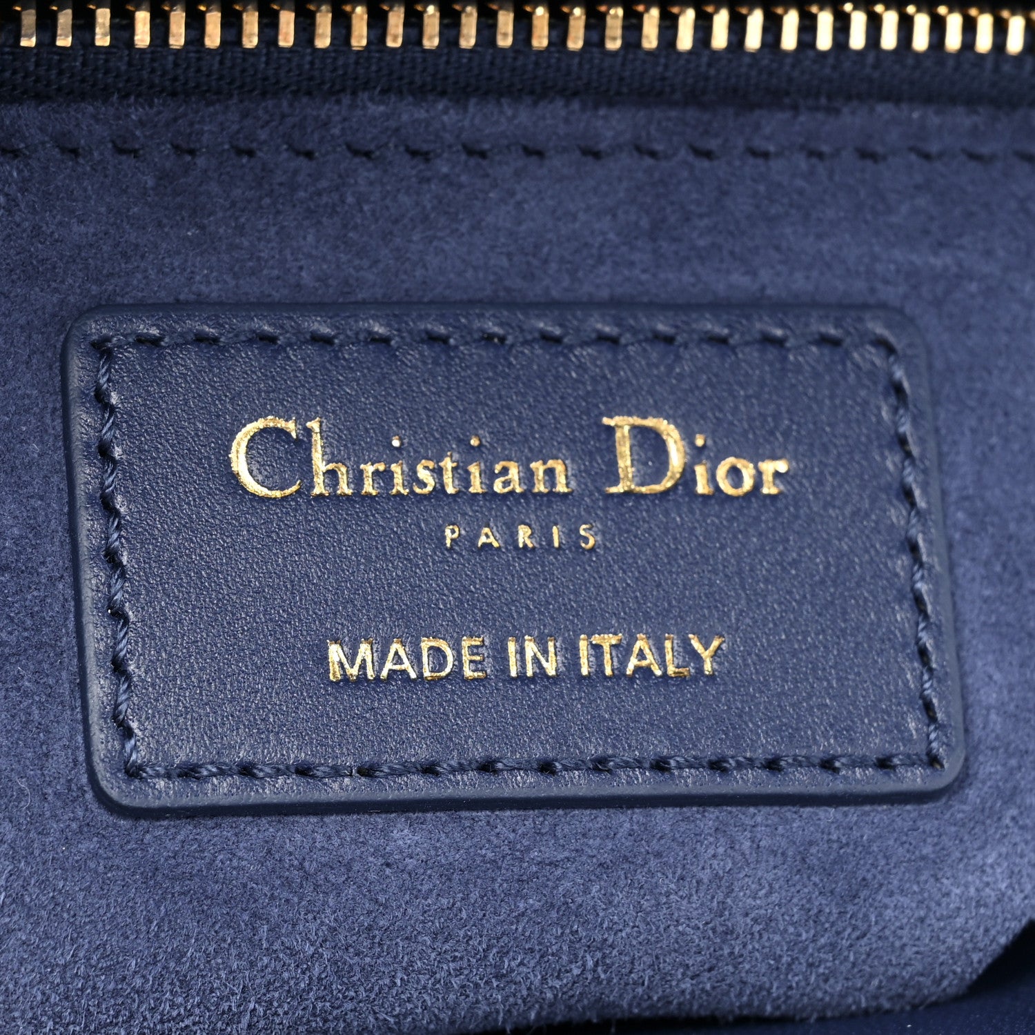 Christian Dior Lambskin Cannage Small My ABCDior Lady Dior Royal Blue 6 of 9