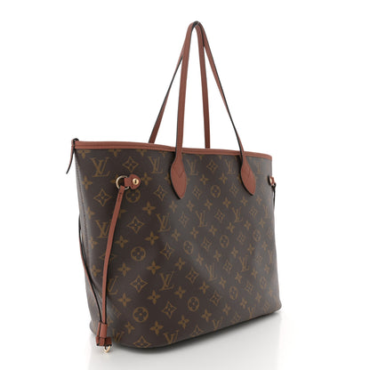 Louis Vuitton Monogram Calfskin Neo Neverfull Inside Out MM Tan 5 of 17