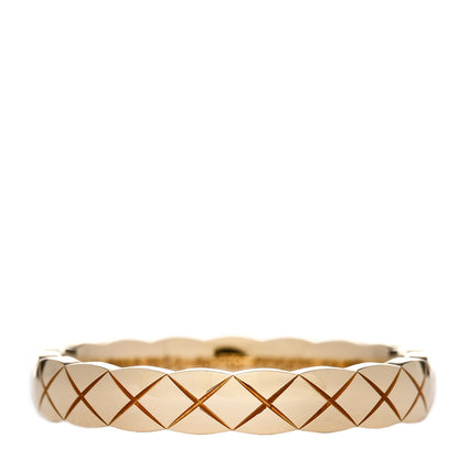 Chanel 18K Yellow Gold Mini Coco Crush Ring 54 6.75 1 of 6
