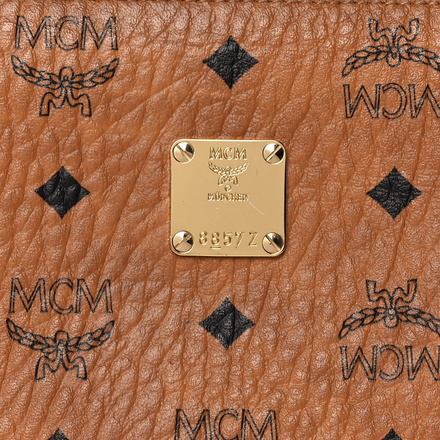 Visetos Small Zip Pouch Cognac