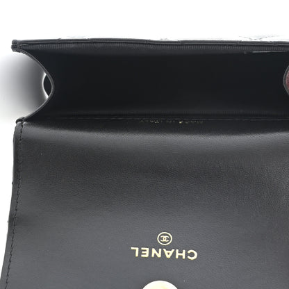 Chanel Lambskin Quilted CC Hook Card Holder Black 5 of 13