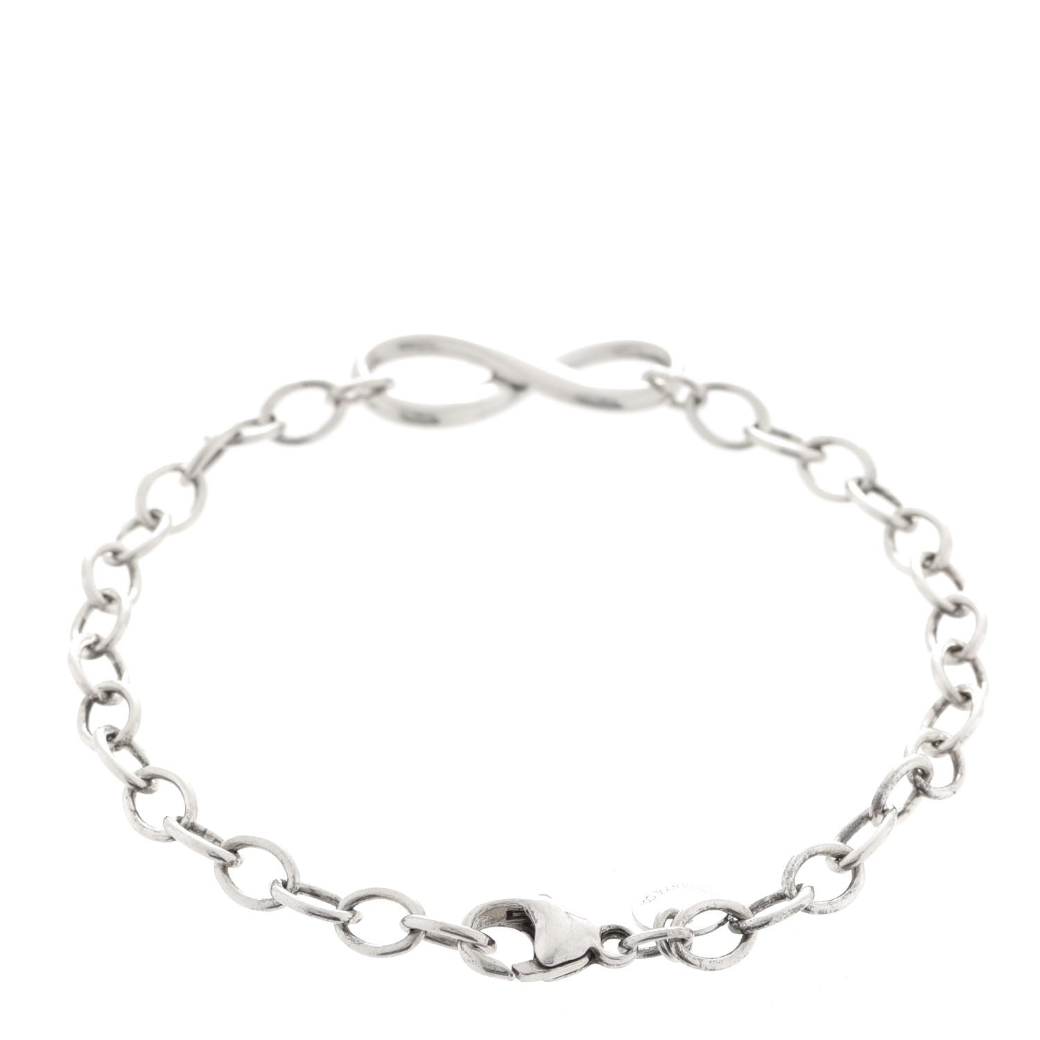 Tiffany Sterling Silver Infinity Chain Bracelet 3 of 5