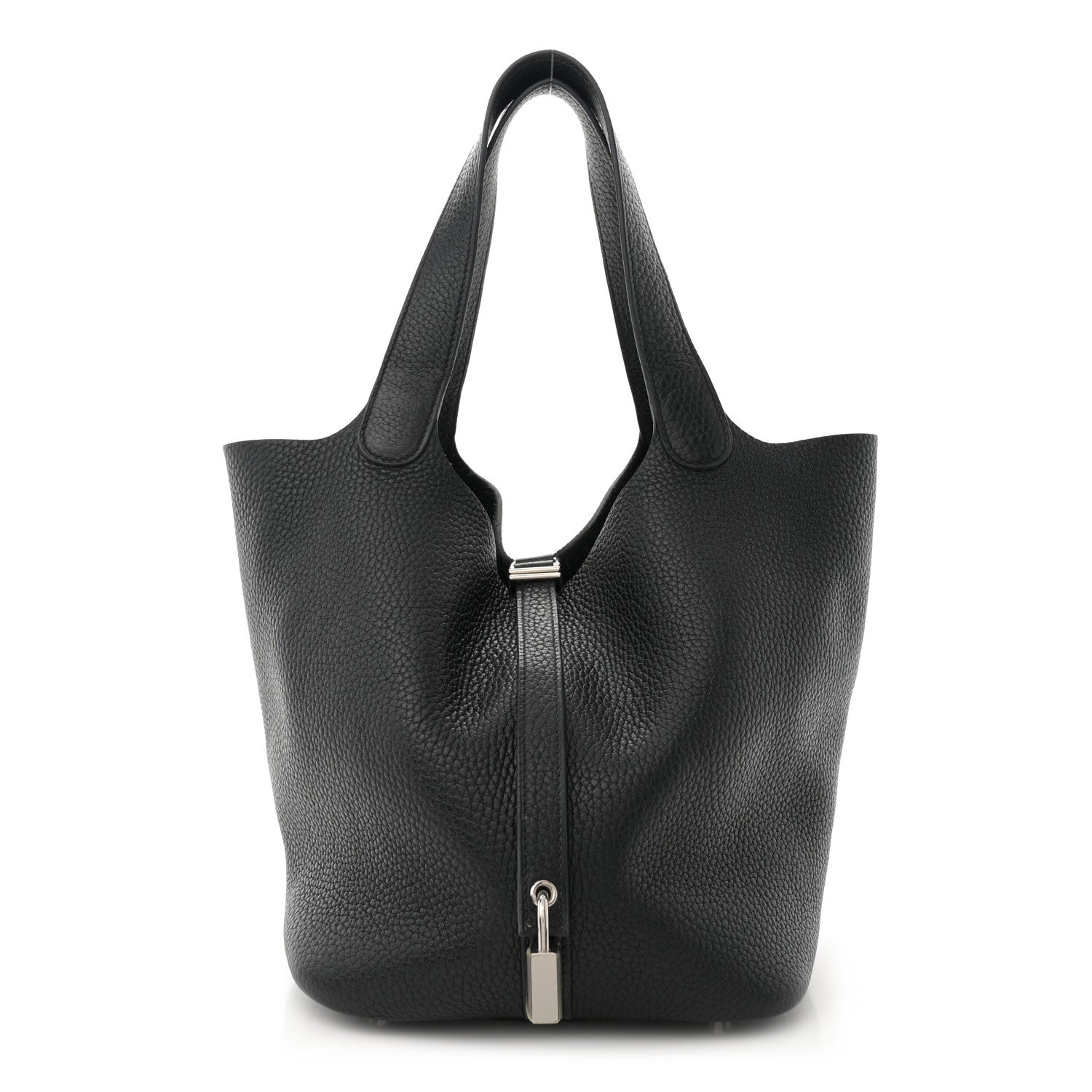 Hermes Taurillon Clemence Picotin Lock 22 MM Black 1 of 10
