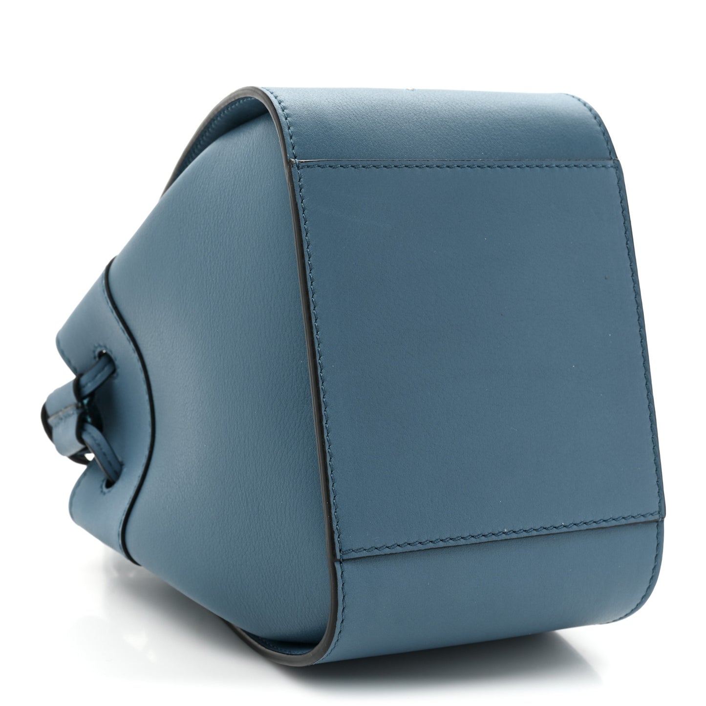 X SPIRITED AWAY Calfskin Bo Mouse Mini Hammock Shoulder Bag Lagoon Blue
