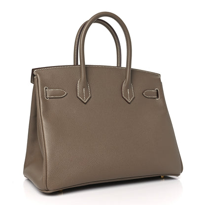 Hermes Epsom BIRKIN 30 Etoupe 3 of 10