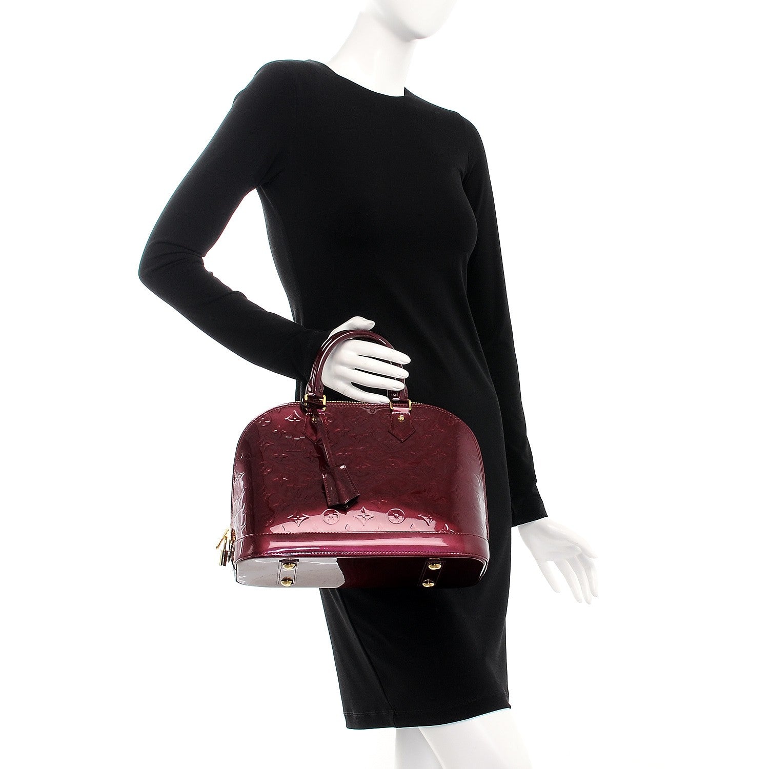 Louis Vuitton Vernis Alma PM Rouge Fauviste 2 of 7