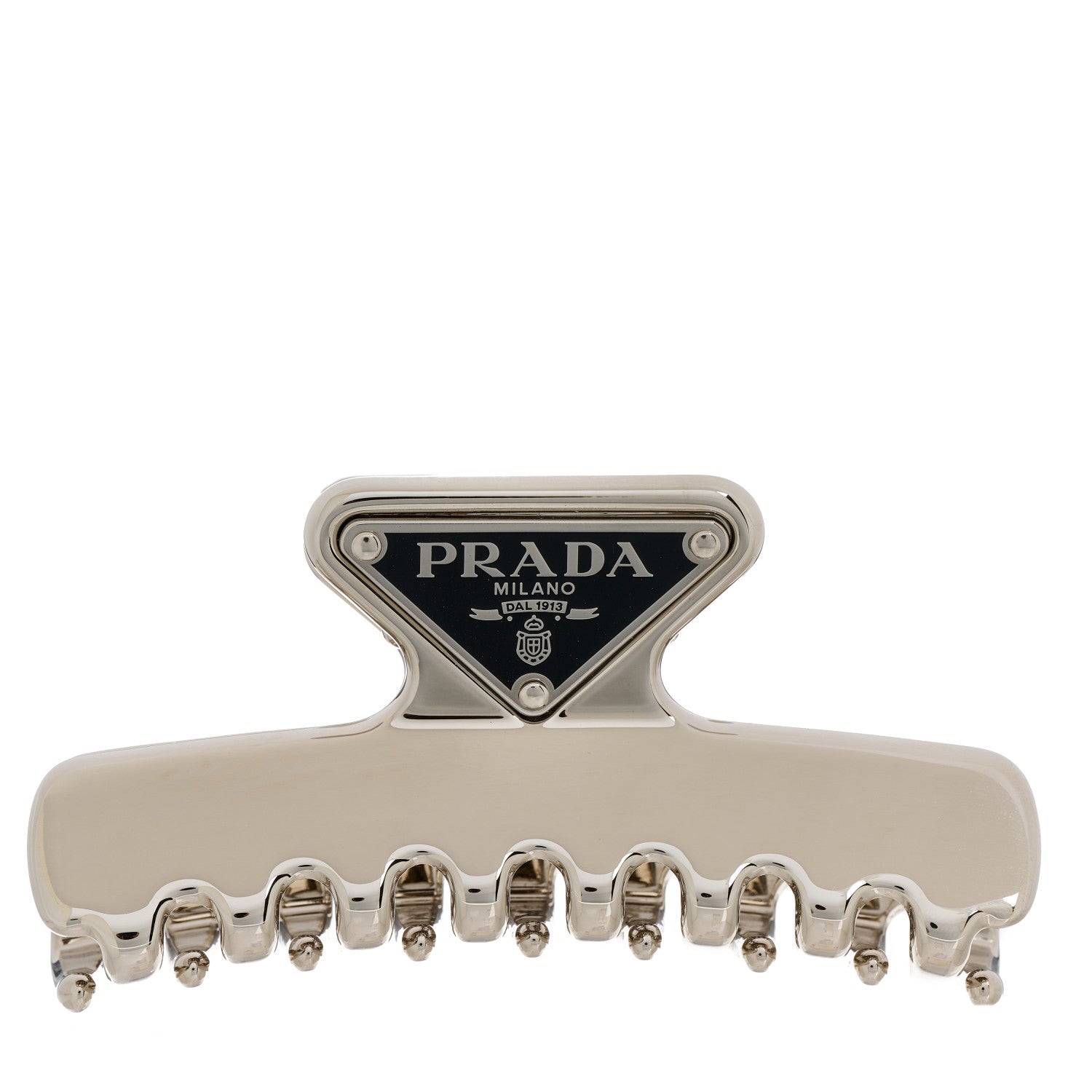 Prada Metal Hair Clip Silver 1 of 5