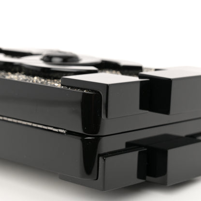 Chanel Plexiglass Crystal Lego Clutch Black 11 of 12