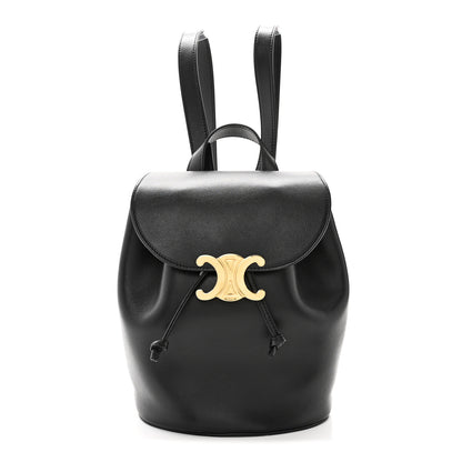 Celine Triomphe Calfskin Bonnie Backpack Black 1 of 8