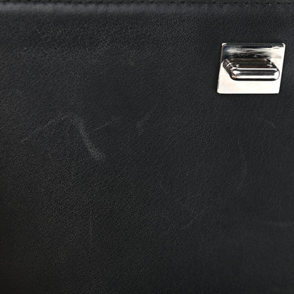 Givenchy Calfskin Crocodile Embossed Mini Pandora Box Crossbody Bag Black 8 of 14