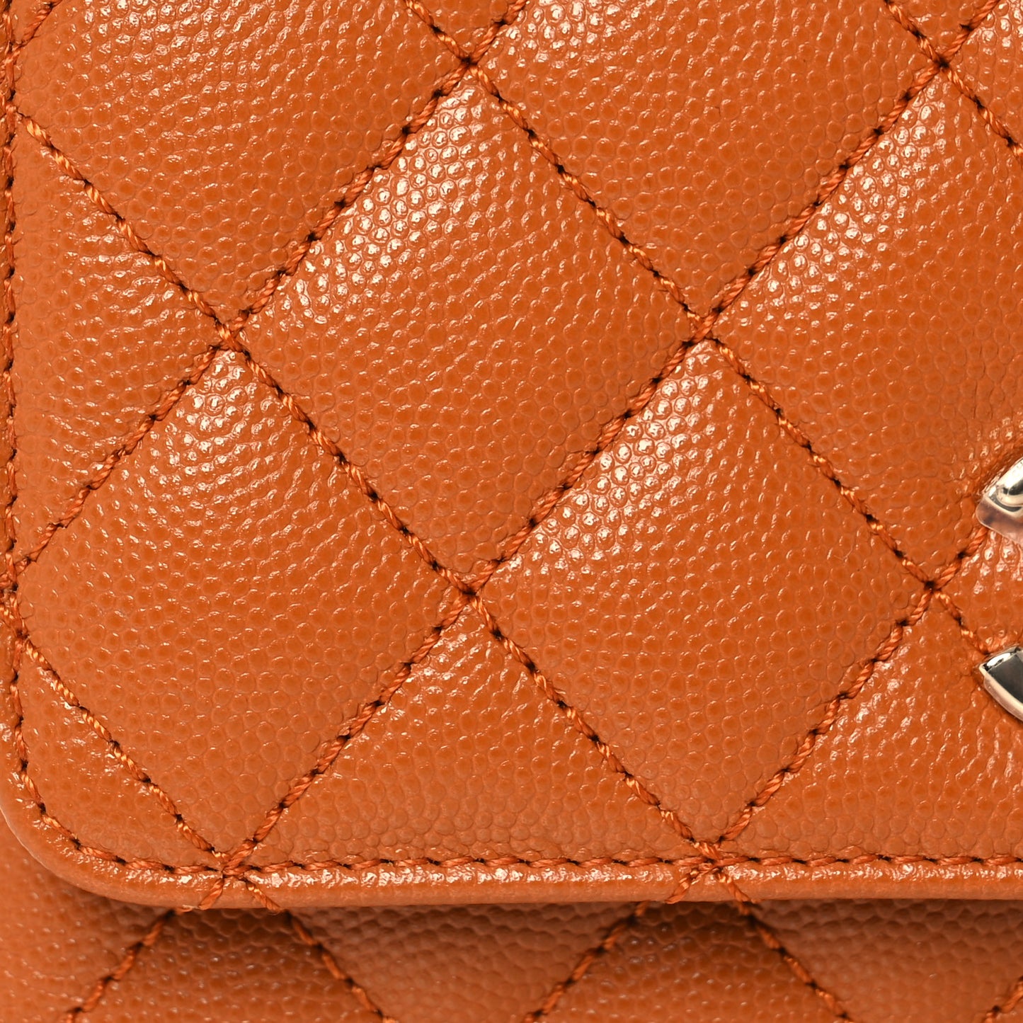 Caviar Quilted Extra Mini Coco Handle Flap Light Brown