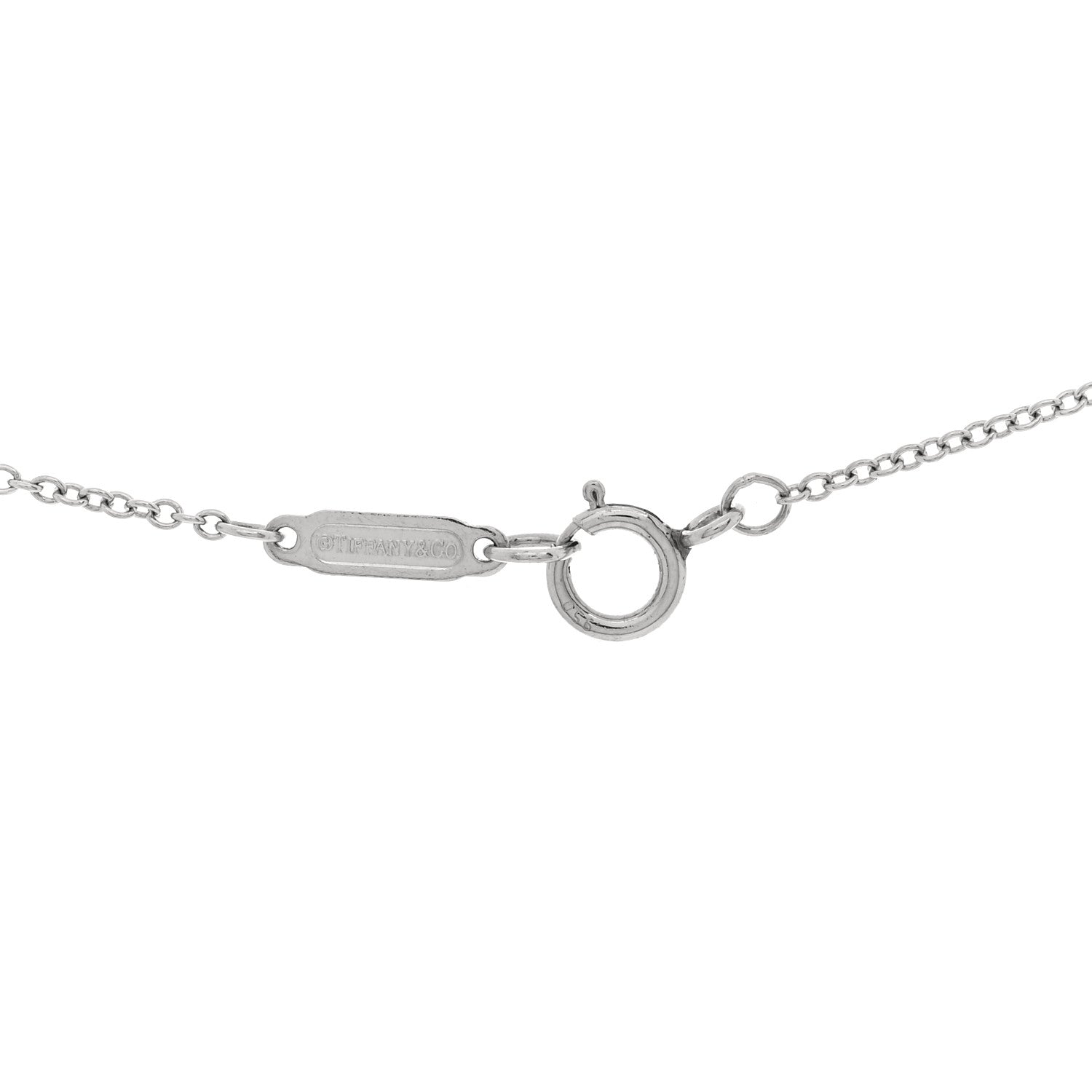 Tiffany Platinum Diamond .16ctw Soleste Pendant Necklace 4 of 5