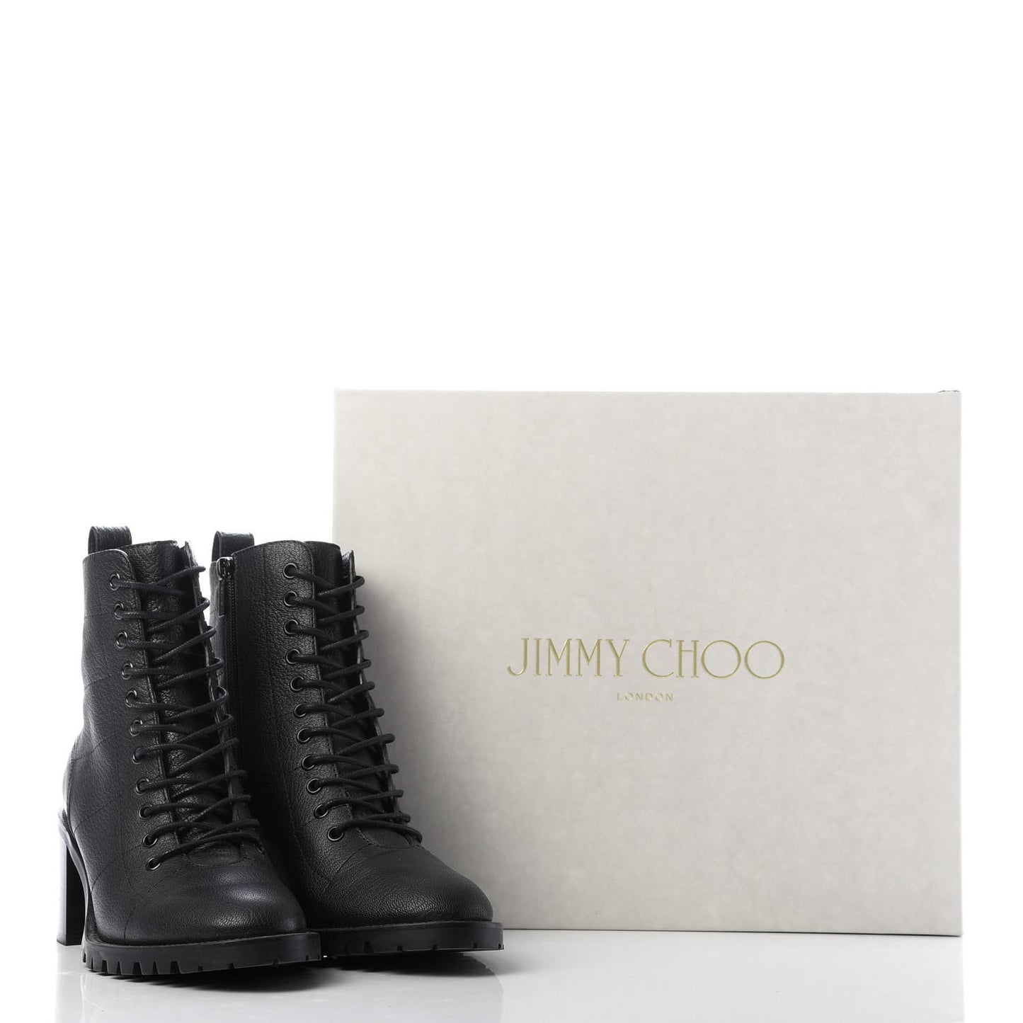 Grainy Calfskin Cruz 65 Ankle Booties 40.5 Black
