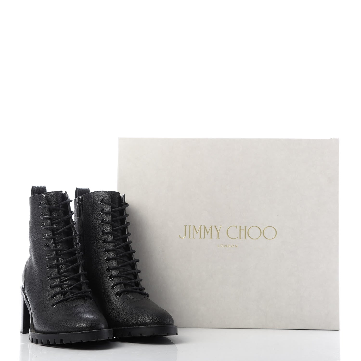 Jimmy Choo Grainy Calfskin Cruz 65 Ankle Booties 40.5 Black 8 of 8