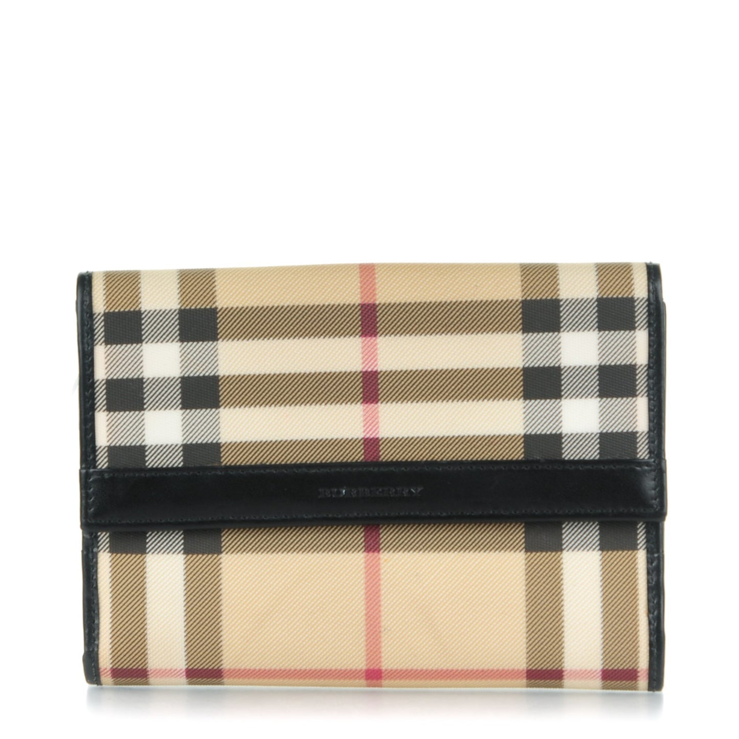 Nova Check Compact Wallet Black