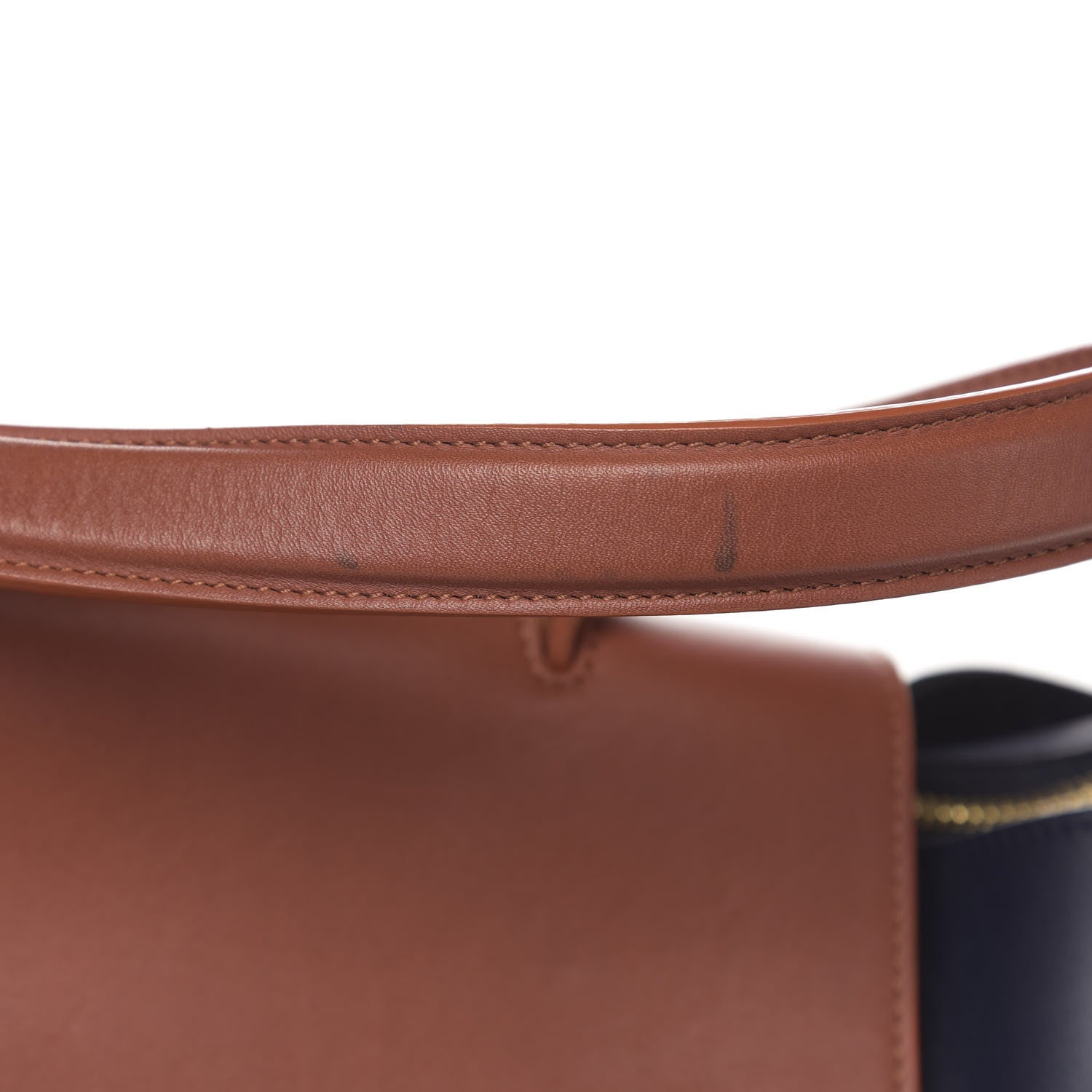 Celine Smooth Calfskin Large Bi-Color Belt Bag Midnight 7 of 16
