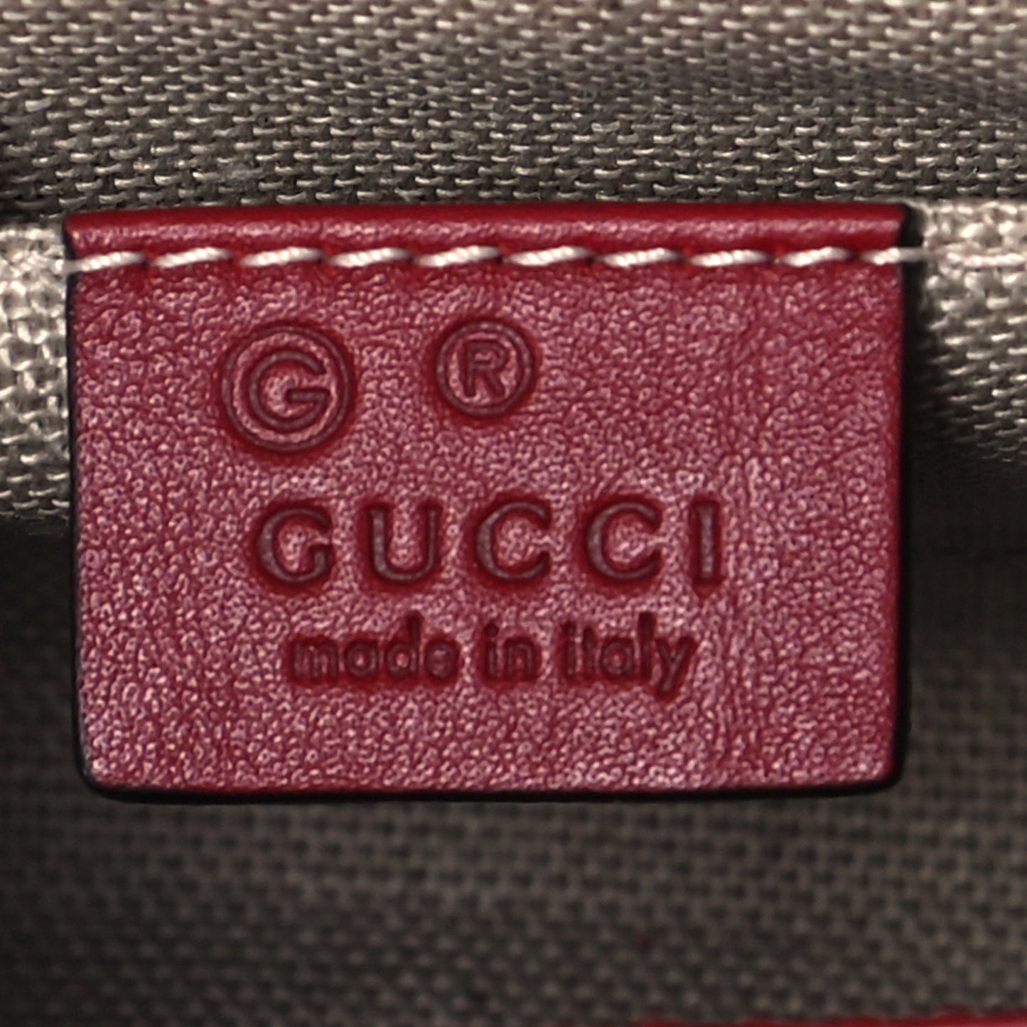 Soft Microguccissima Mini Emily Chain Shoulder Bag Rosso