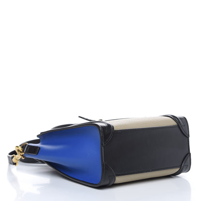 Celine Elephant Calfskin Nano Tri-Color Luggage Beige 4 of 23