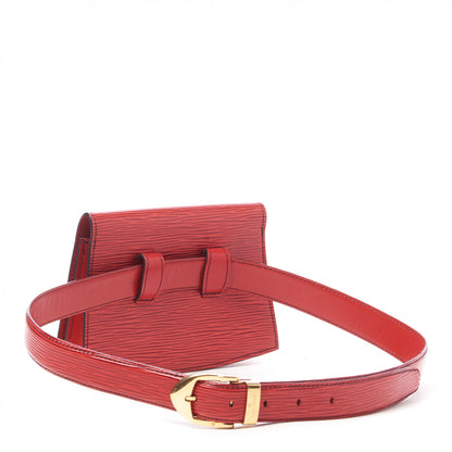 Louis Vuitton Epi Pochette Ceinture Tilsitt Belt Pouch Red 2 of 8
