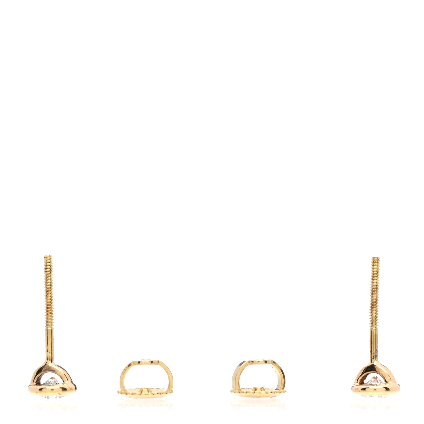 18K Yellow Gold Diamond .34ctw Elsa Peretti Diamonds By The Yard Earrings
